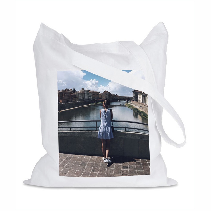 Cabas blanc avec anses 30 x 35 cm